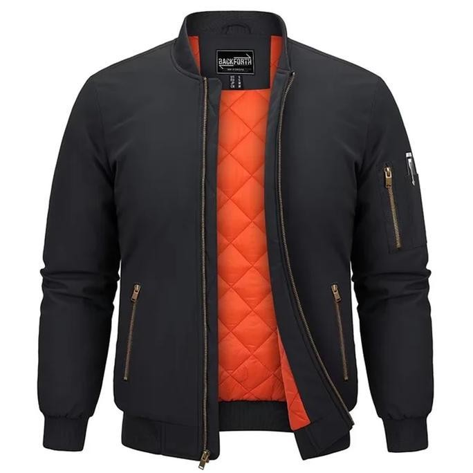 Backforth Jaket Bomber Executive Pria Casual