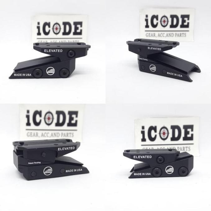 ELEVATED TECHNOLOGIES MOUNT RISER FOR T1 T2 RMR MRO DF PRO/PENINGGI ORIGINAL DAN TERPERCAYA