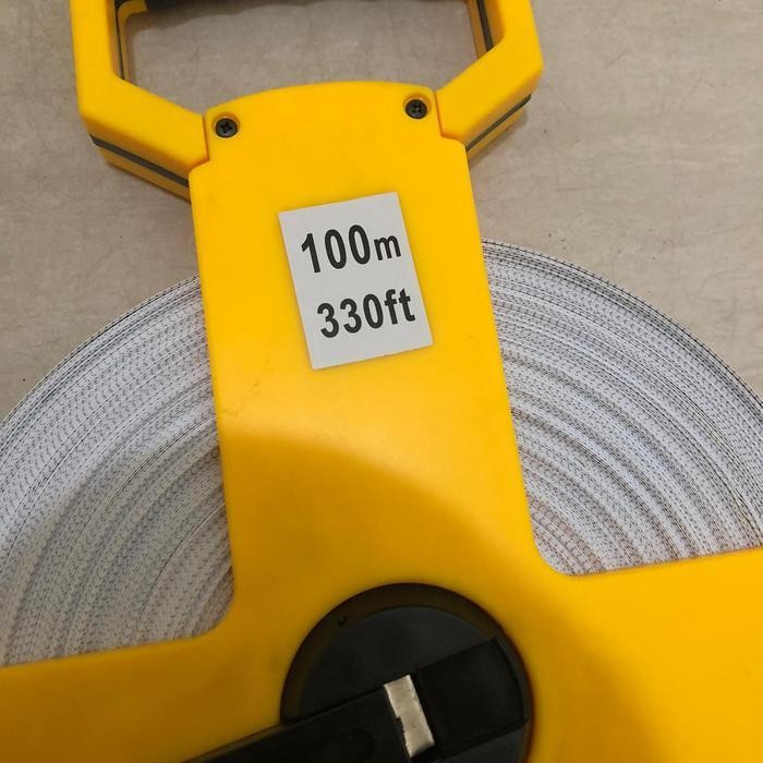 Meteran Tancap 100M/Meter Gulung Rol Tanam Tanah Bangunan 100M/330Ft Original Dan Terpercaya