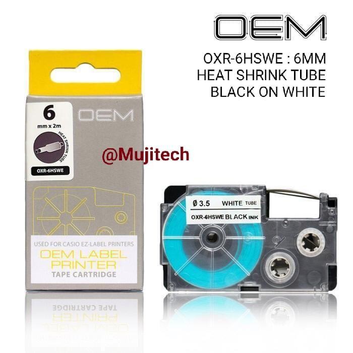 

Oem Label Heat Shrink Tube 6Mm Tape Casio Original Dan Terpercaya