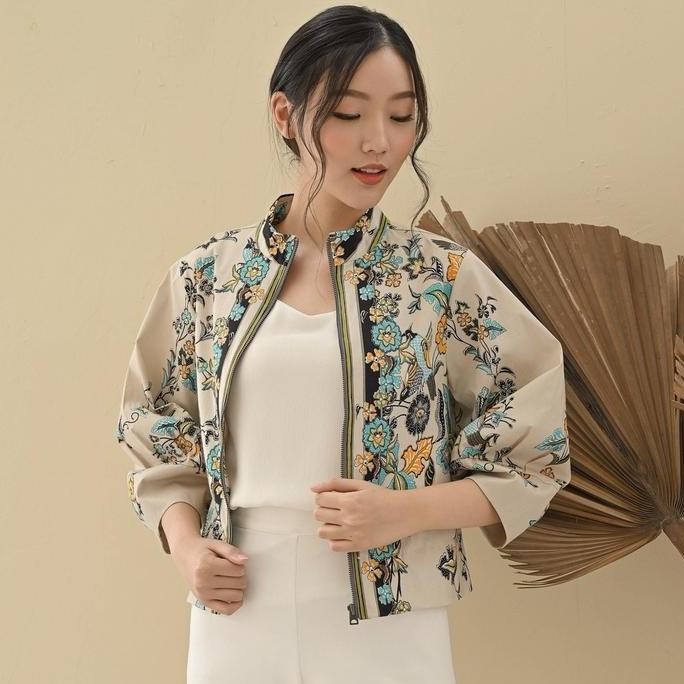 BOMBER JAKET / OUTER BATIK WANITA / BAJU COUPLE KELUARGA - 135 AZ