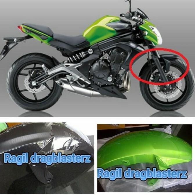 spakbor depan er6 er6n er6f hitam orinal kawasaki