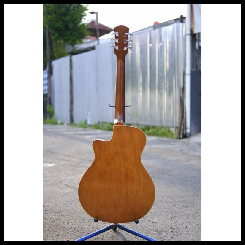 GITAR AKUSTIK UNBRND A-50 BLACK/NATURAL SUARA GARING