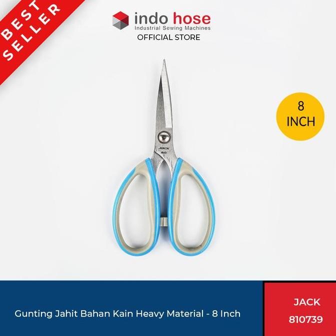 

Tersedia Gunting Kain Heavy Duty Indohose Jack 810739 Gunting Jahit Bahan Tebal 8 Inch