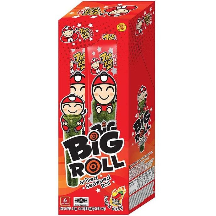 

JB TAO KAE NOI CRISPY BIG ROLL HOT AND SPICY 12 PER BOX GRILLED SEAWEED None