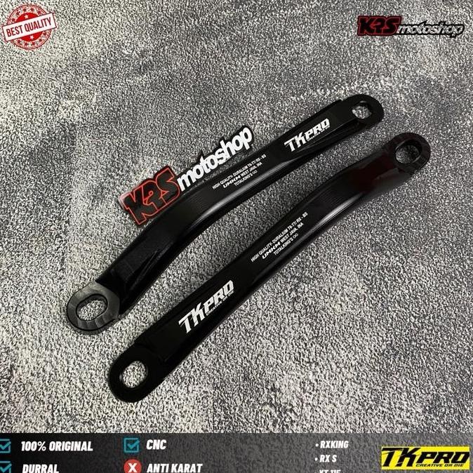 BEHEL SAMPING JOK RXKING RX KING RXS RX S YT115 CNC PREMIUM BY TK PRO DURRAAL T7 HITAM