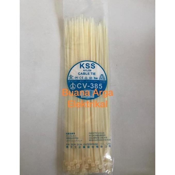 

Kabel Ties Cv-385 Cv 385 X 4,8 Kss Warna Putih/Hitam @100Pcs Cv385
