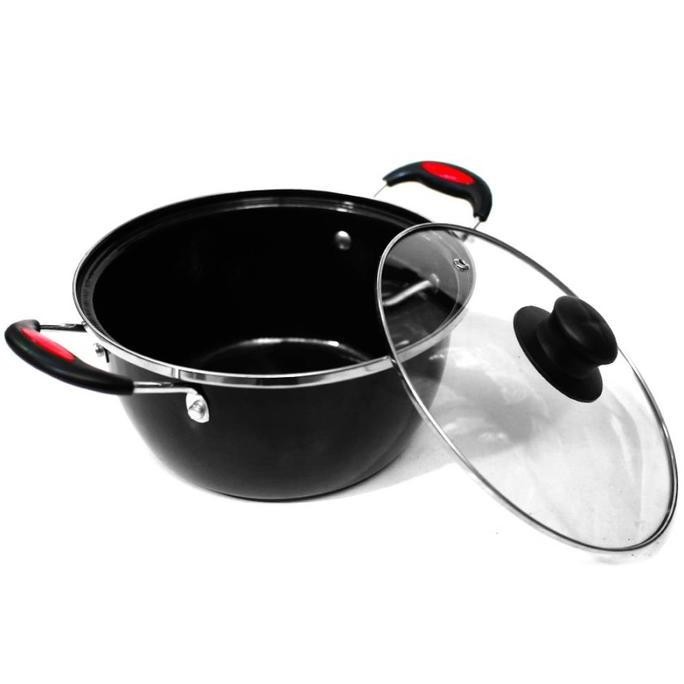 Panci Kuah Sayur Wajan Anti Lengket Kuah Enamel Serbaguna 22Cm