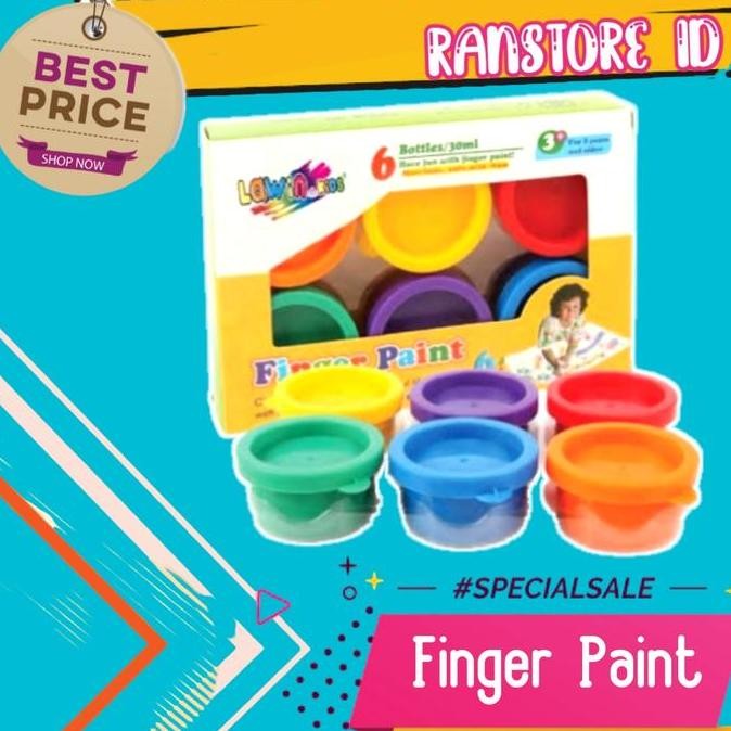 

Mainan Anak Inovatif Cat Lukis Washable Finger Paint Botol Air 6 Warna