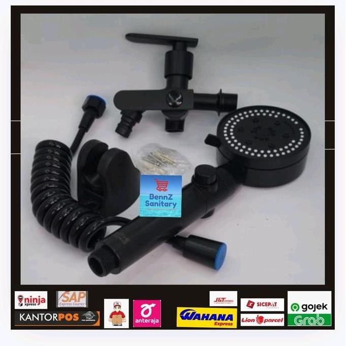 Shower Untuk Kamar Mandi / Shower Mandi Set / Hand Shower Set Hitam / Hand Shower Set Mandi Warna Hi