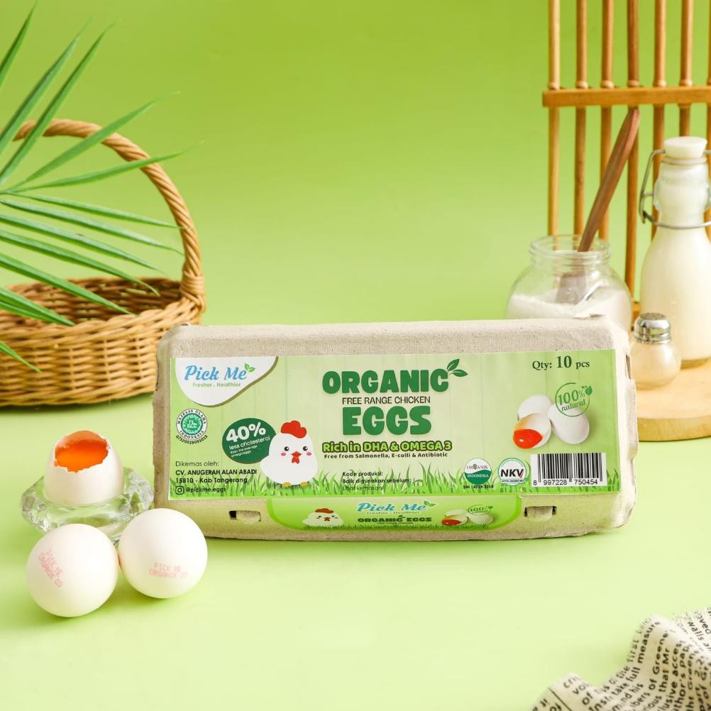

NO_MORE PICK ME Telur Ayam Kampung Organik Omega3 (10 butir)