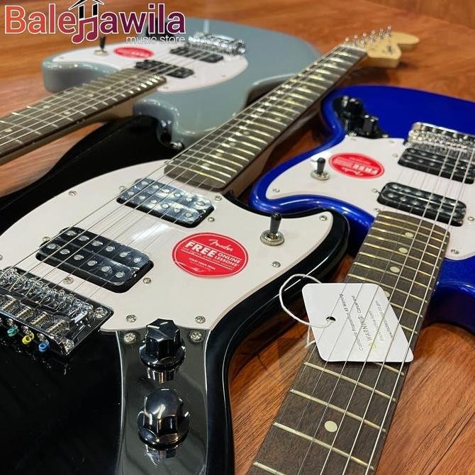 Gitar Squier Bullet Mustang Hh Electric Guitar Laurel Fb Imperial Blue