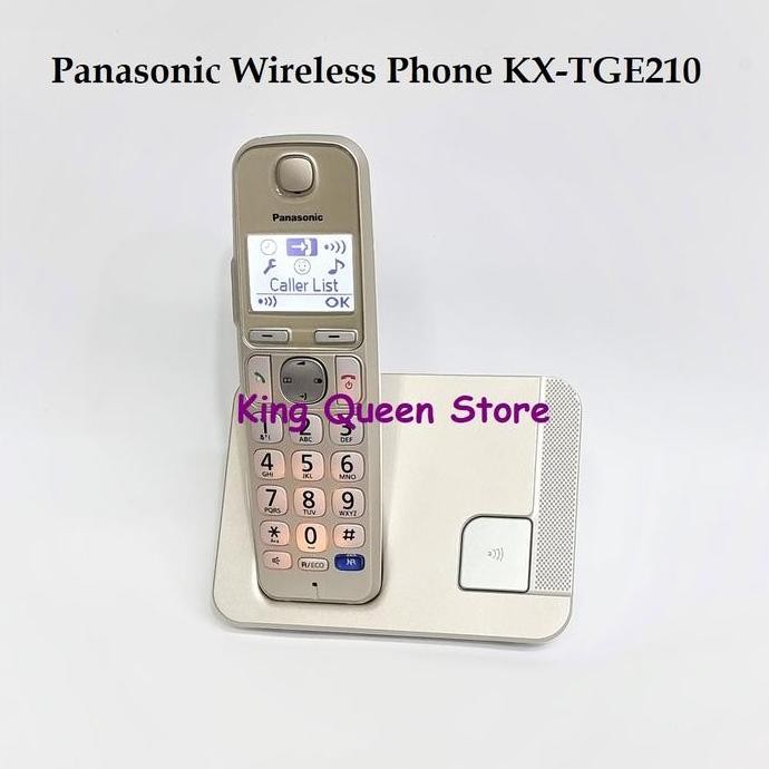 Telepon Wireless Panasonic Kx-Tge210 Phone Kx-Tge210 Gold