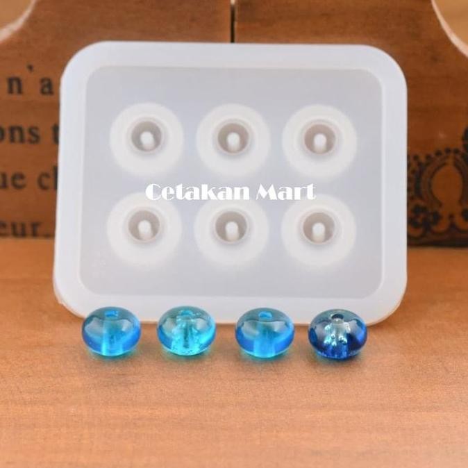 Sale Cm Cetakan Beads Craft Bulat Pipih 9 Mm Silikon