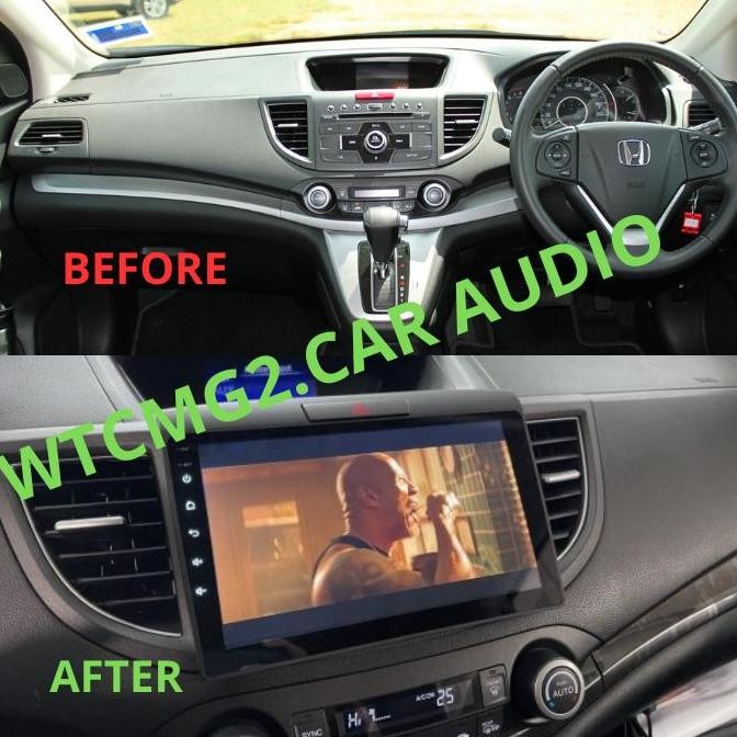frame head unit android 9 inch crv gen 4 + canbus 2012 -2017