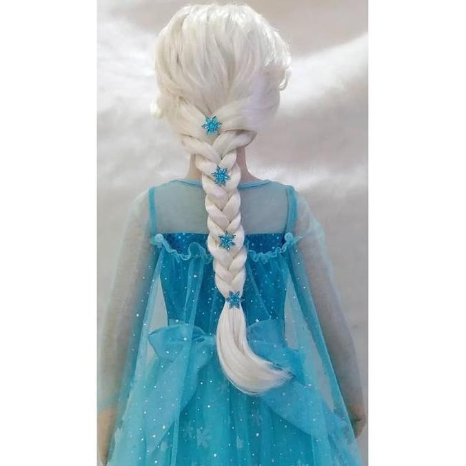 RAMBUT PALSU ELSA WKEPANG AKSESORIS FROZEN ANAK
