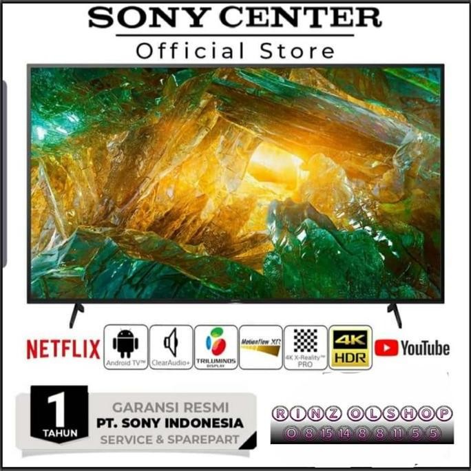 LED TV SONY 65X8000H SMART TV ANDROID UHD HDR KD-65X8000H