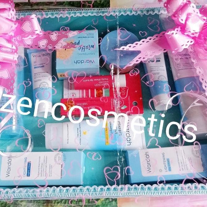 Paket Wardah Seserahan Lengkap/ Wardah Hantaran nikah /Wardah Kosmetik Seserahan/ Parsel Wardah Ligh
