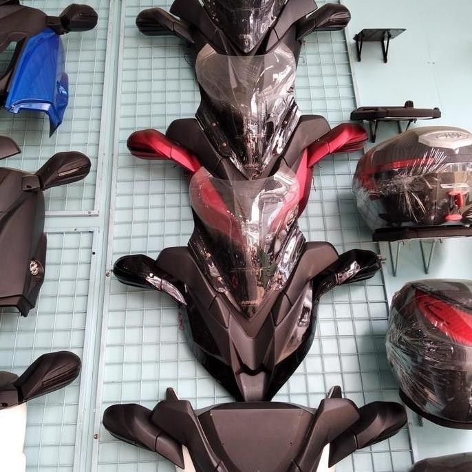 SPION BODY TAMENG DEPAN WINDSHIELD MODIFIKASI PCX ALL NEW LOKAL MHR