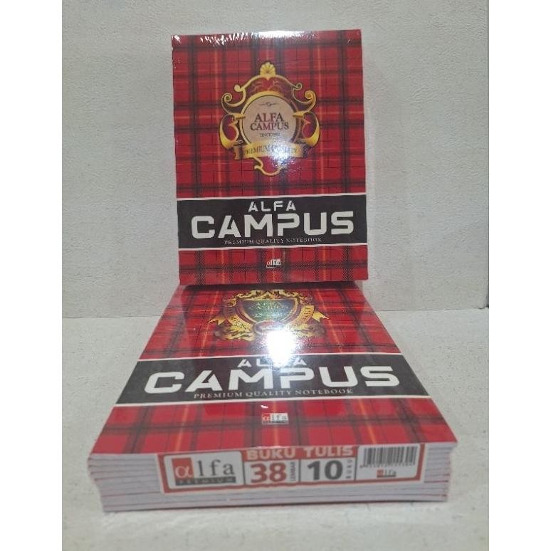 

Buku Tulis ALFA 38 Kwarto Kecil //perpak Isi 10 Buku Nugi