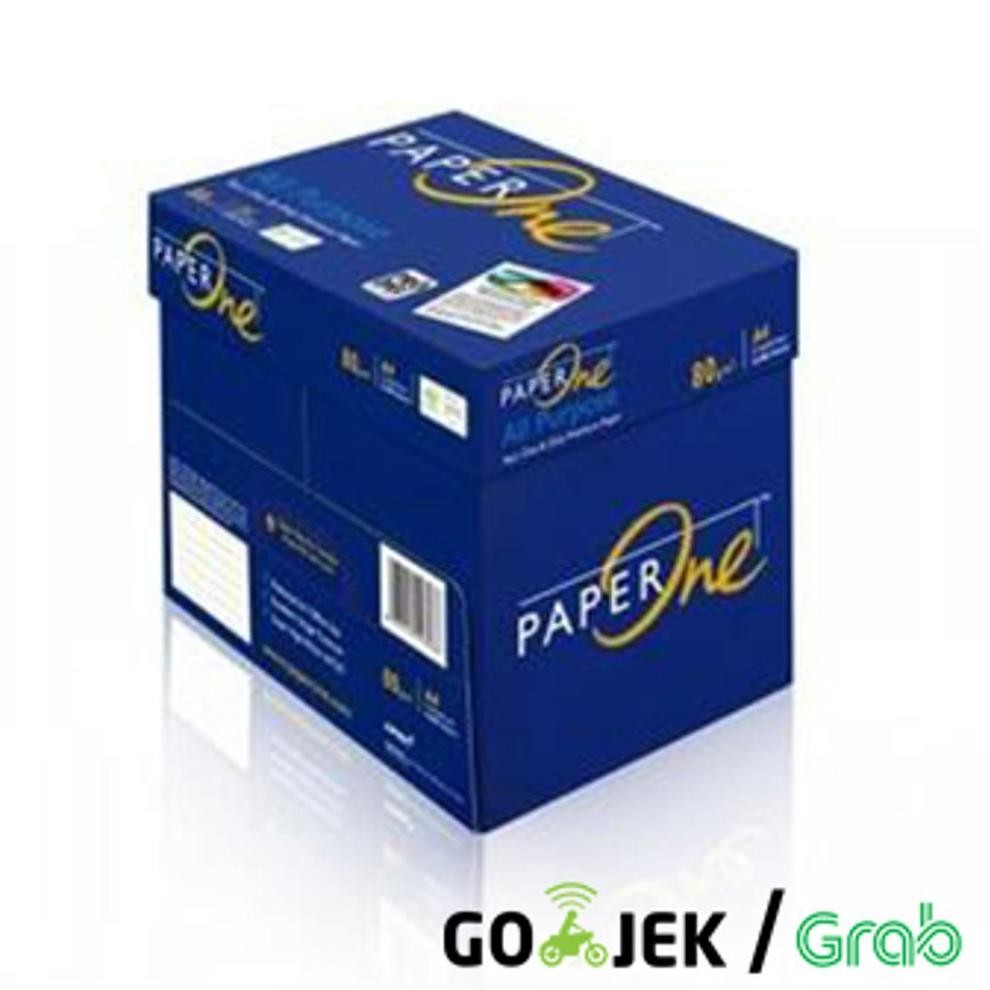 

PAPER ONE 80GR A4 F4 QUARTO G0SEND GR4B INSTAN ONLY / KERTAS FOTOCOPY / KERTAS PRINT Nugi