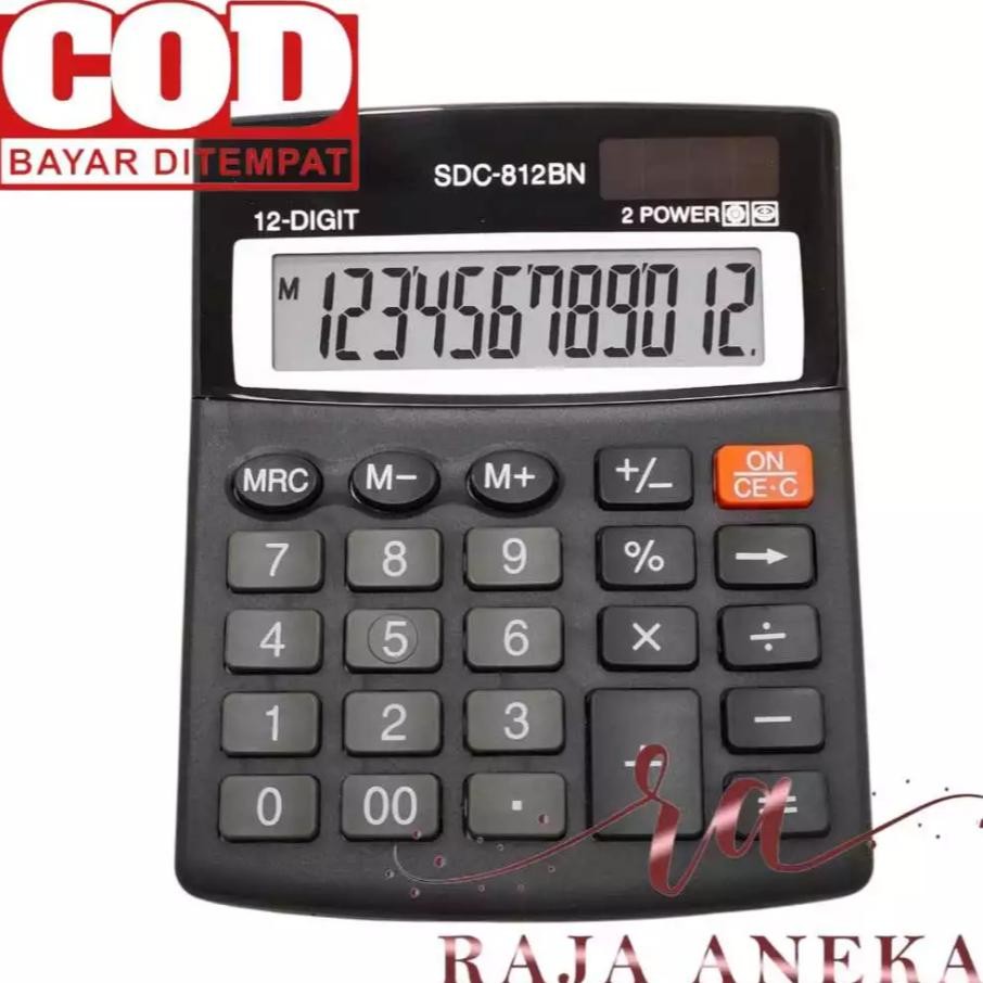 

KALKULATOR 12 DIGIT ANGKA MERK TYPE SDC-812 BN DAN NEW MERK KINCI Nugi