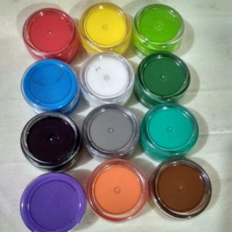 CAT AKRILIK LUKIS Set Lengkap 12 Warna Pcs 10 Gr 10gr Acrylic Bisa Untuk Styrofoam Sterofoam Kanvas 