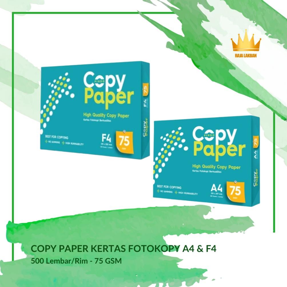 

Kertas HVS Fotocopy Copy Paper A4 & F4/ 75 Gsm/ 500 Lembar - Ream Nugi