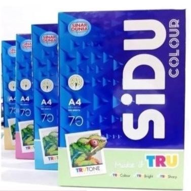 

Kertas HVS Warna A4 70 Gr Sidu 4 Warna Nugi