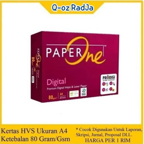 

Kertas HVS A4 80 Gr Paper One Nugi