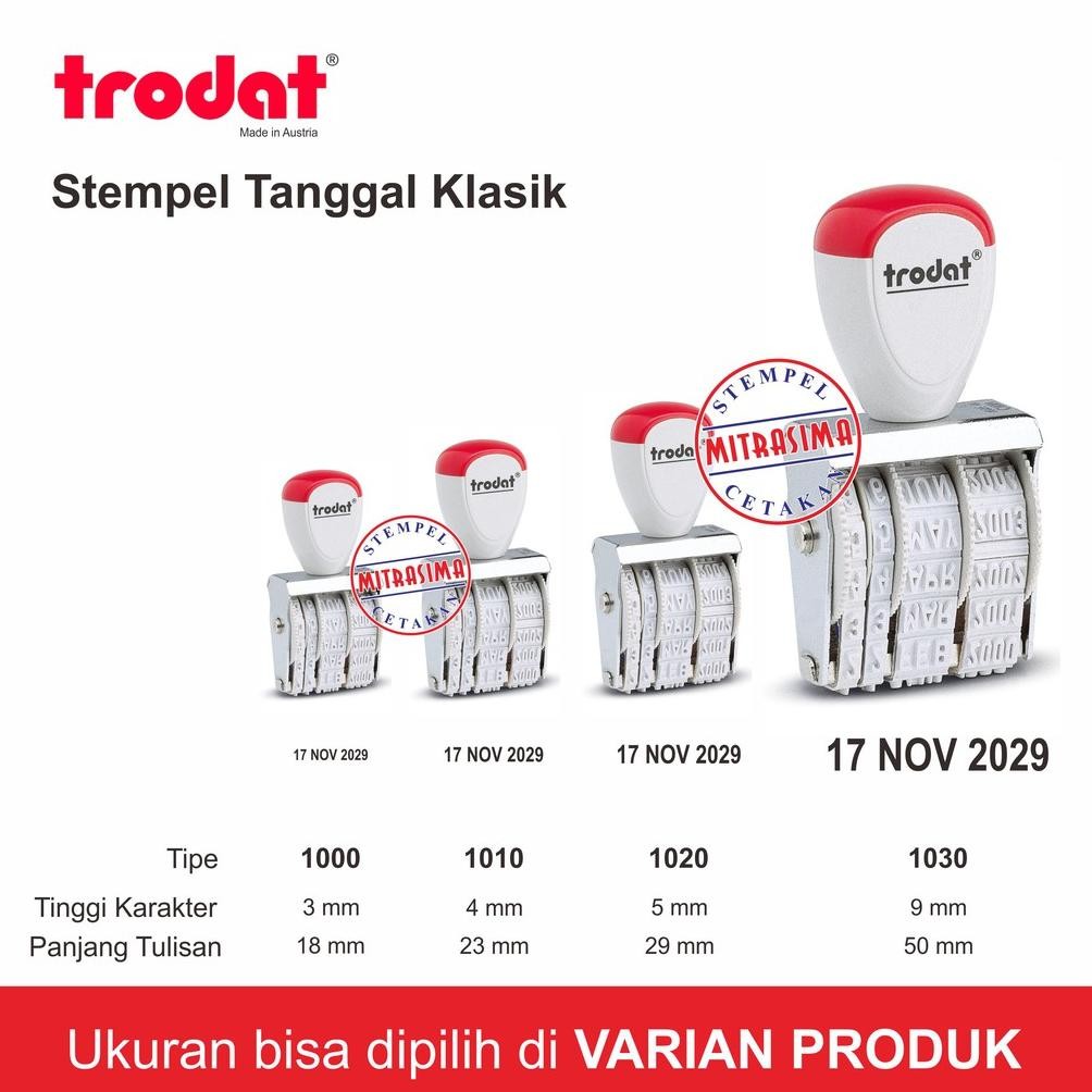

Stempel klasik tanggal Trodat tipe 1000 1010 1020 1030 Nugi