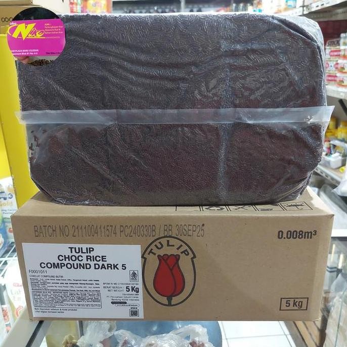 

Mesis Tulip/Tulip Choco Rice Dark 5 Kg Khusus Grab & Gojek