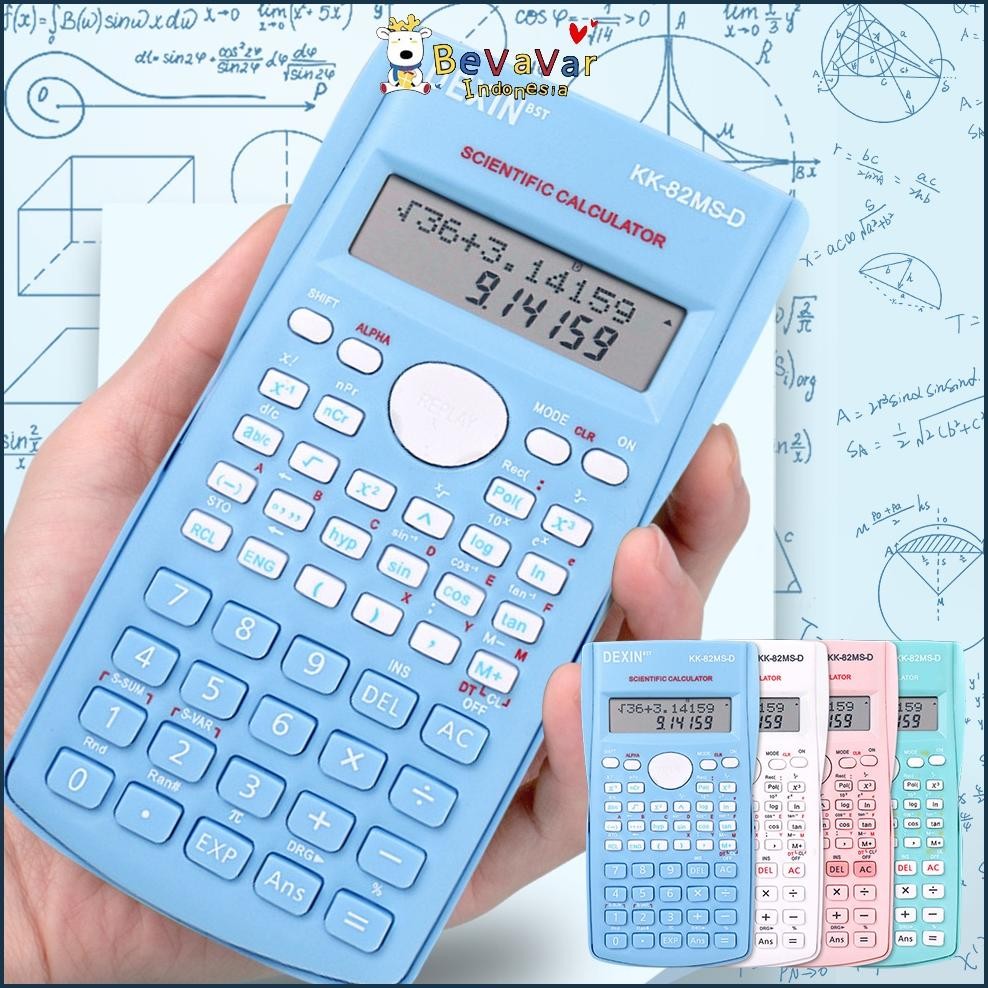 

Kalkulator Sin Cos Tan DEXIN 82 ms Colour Nugi