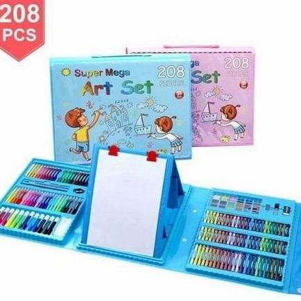 

Set Menggambar 208 pcs Crayon Spidol Pensil Warna Set Lukis Set Alat Tulis Anak-anak Nugi