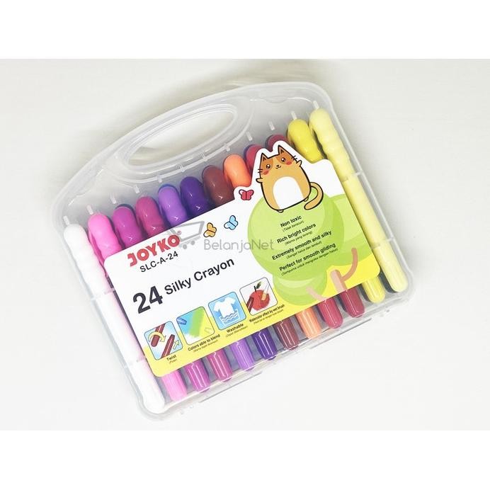 

Silky Crayon | Krayon Halus Joyko SLC-A-24 Warna Colors Nugi