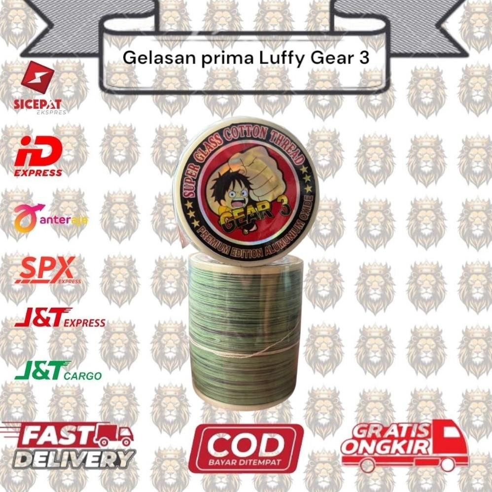 Diskon 1 Pcs Gelasan Prima/Katun Luffy Gear3 2000 Yard Core3 Diskon