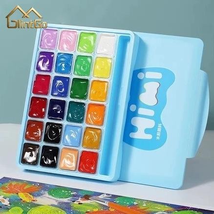 

Cat Air HIMI 30ml - Set 18/24 Warna Jelly Guas Non Toxic untuk Anak (Cangkir Lucu) Nugi