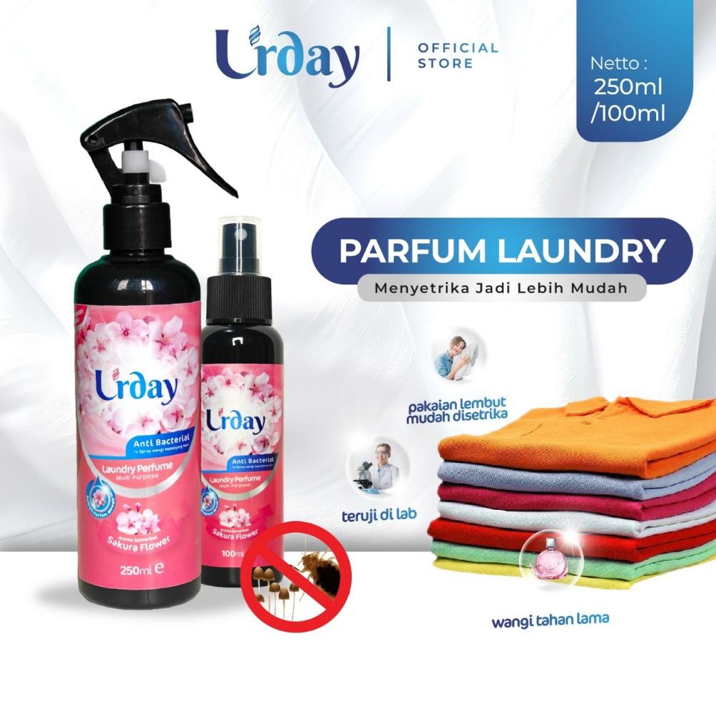 Pewangi Setrika dan Pelicin Setrika Pakaian Laundry - Parfum Laundry Sakura Grade A Wangi Tahan Lama