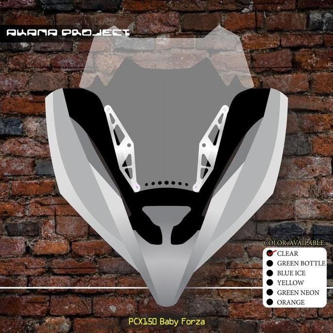 Winshield PCX 150 2 Tone versi Ziwbike