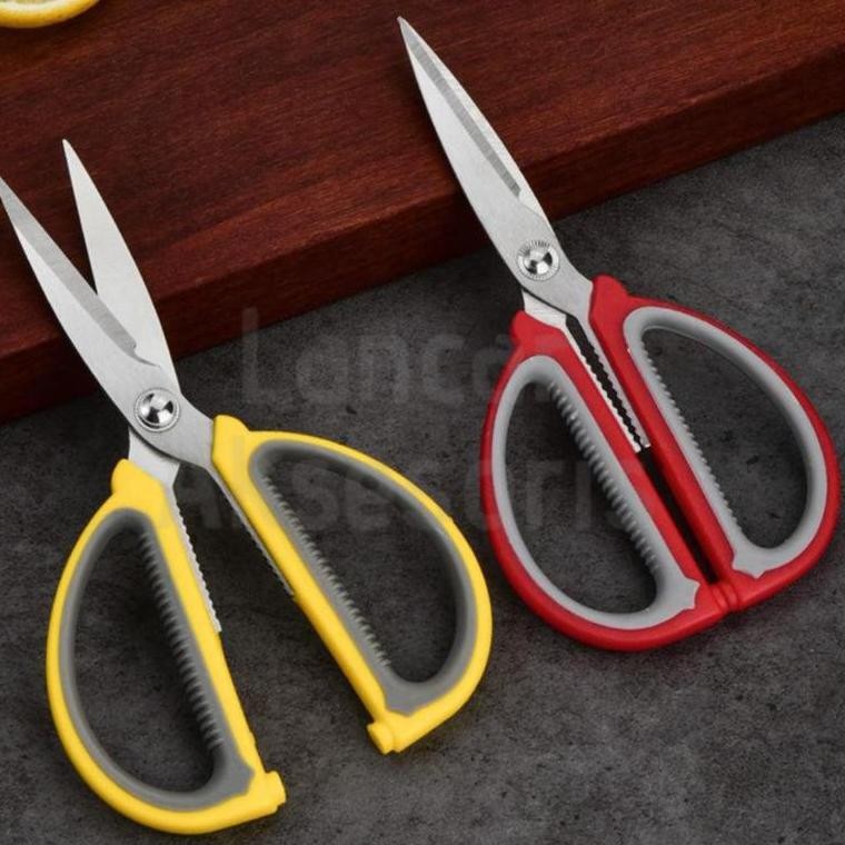 

Gunting Serbaguna Multifungsi Stainless Steel Tajam Soft Grip Gagang Empuk Anti Karat 19 cm / Good Quality Scissors Nugi