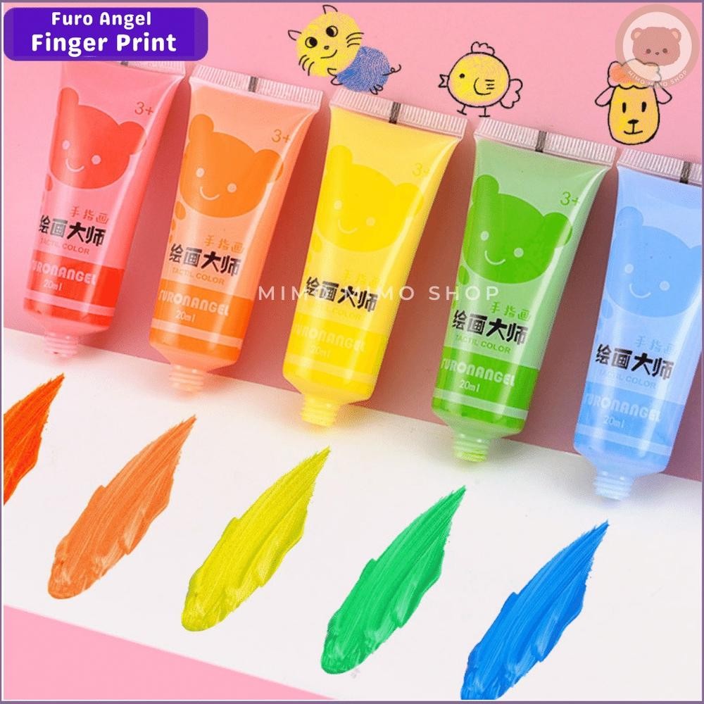 

FURO ANGEL FINGER PAINT WASHABLE | CAT TANGAN WARNA NON TOXIC SET EDUKASI ANAK Nugi