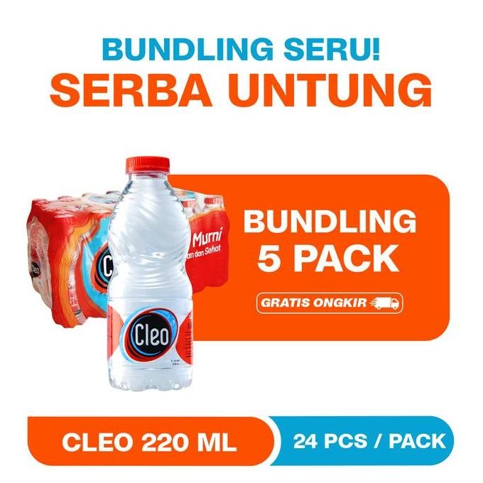 

[FLASH SALE] AIR MURNI CLEO MINI 220 3D - BUNDLING HEMAT 5 PACKS ORIGINAL DAN TERPERCAYA