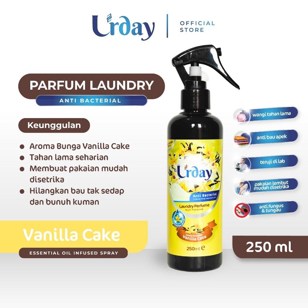 Parfum Laundry Vanilla Cake - Room & Linen Spray 250ml Tahan Lama Nugi