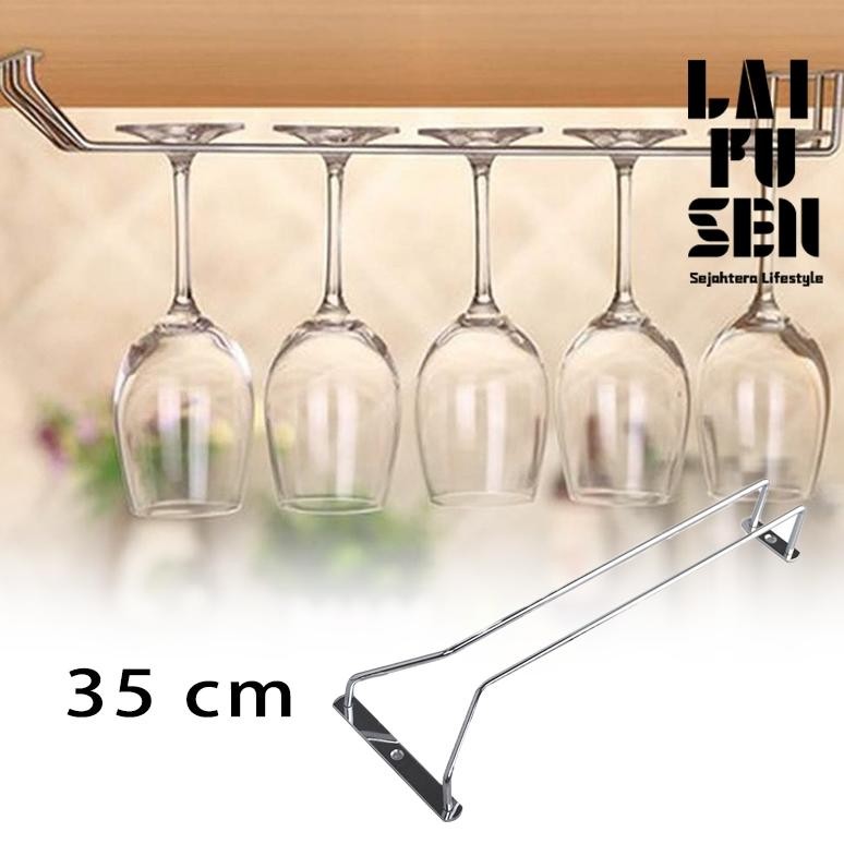 Gantungan Gelas Mini Bar Rak Gantung Gelas Untuk Bar Dan Dapur Gantungan Cangkir Estetik Nugi