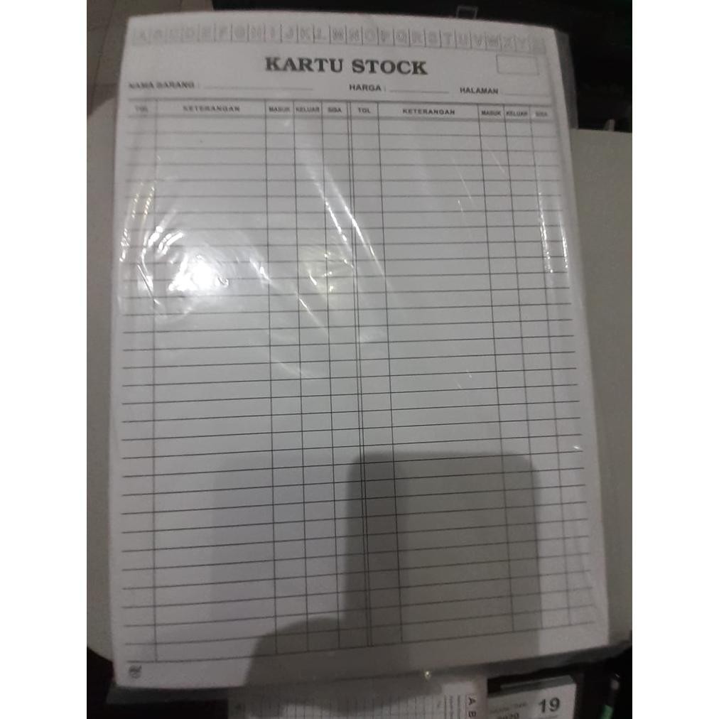 

Kartu Stok Besar Putih Abjad Berdiri (1 Pak Isi 100 Lembar) Nugi