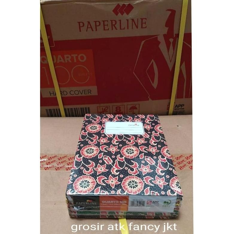 

( 5 Buku ) 100 Q Buku Hard Cover Quarto Kuarto Kwarto Paperline 100 Lembar PPL ( 21 x 16 cm ) Hardcover Nugi