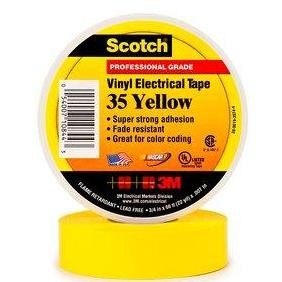 3M Scotch 35 Vinyl Electrical Tape - Yellow