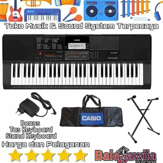 Portable Keyboard Casio Ctx700 Ctx-700 Ctx 700 Original Banyak Bonus