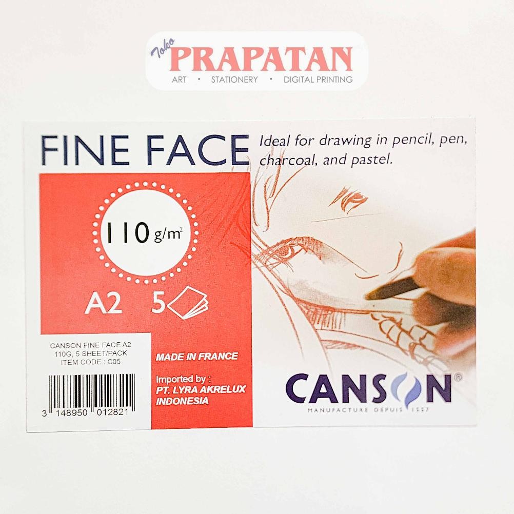 

Canson Fine Face A2 Drawing Paper 110gsm | Kertas Gambar Nugi