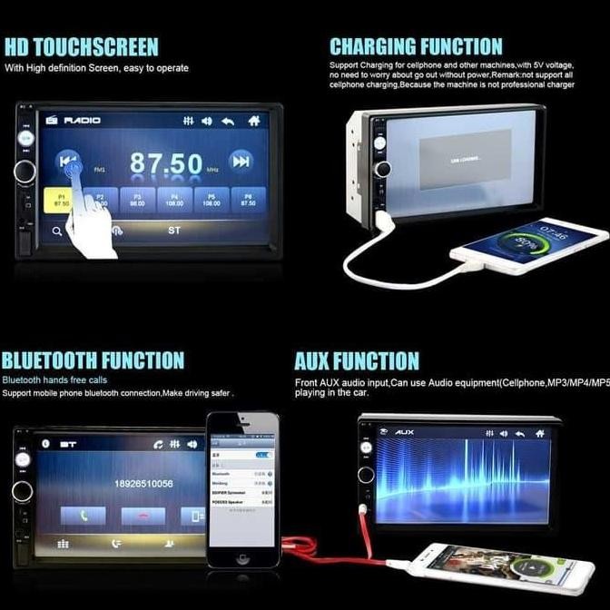 Tape Mobil Head Unit Double Din Mirror Link Android Vios